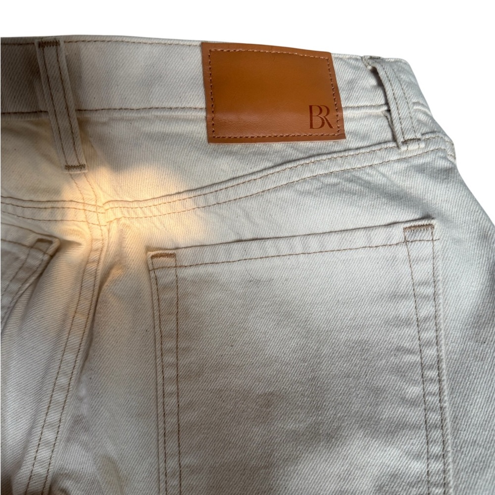Banana Republic Premium Denim Ranger High-Rise Straight Jeans - Size 27 Ecru - Picture 7 of 10